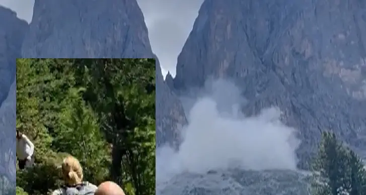 Fuga dalla frana: attimi di panico sul lago di disgelo a Funes