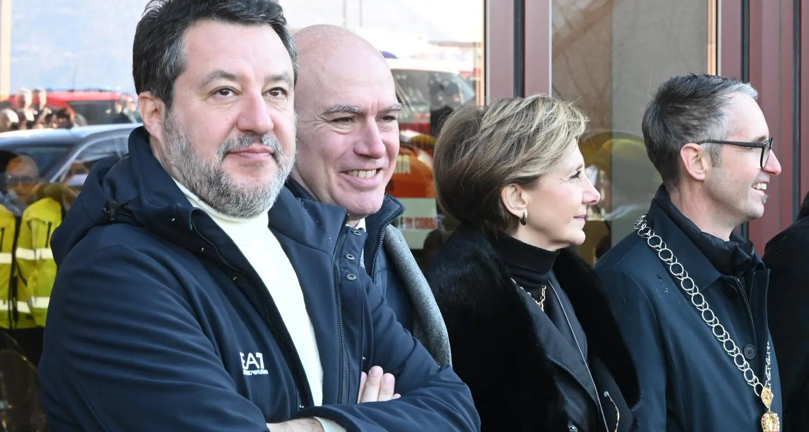 Salvini inaugura la linea della val Pusteria: «Un sacrificio che vale 50 anni»