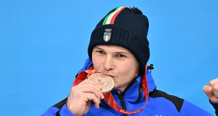 Dominik Fischnaller: «Dedico la medaglia a mio cugino Kevin». I complimenti di Malagò: «Ci tenevamo tantissimo»