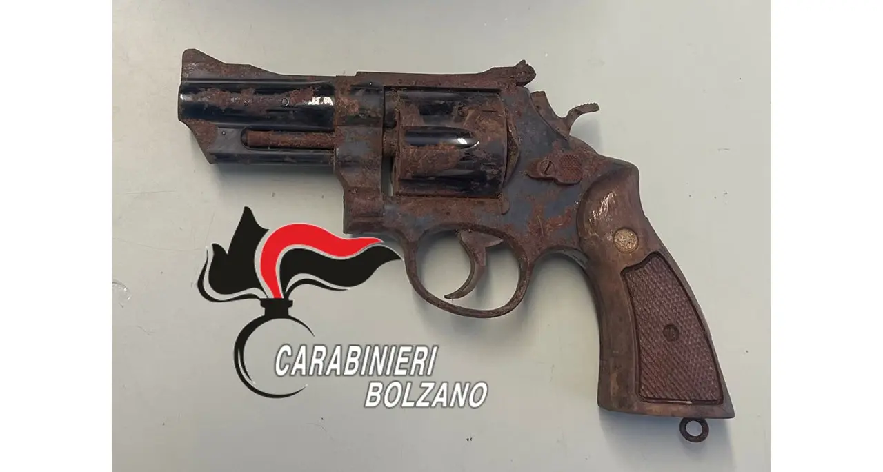 Egna, recuperata pistola rubata in casa: trovata nella vegetazione di un terreno agricolo