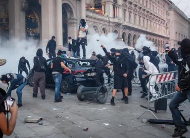 Scontri a Milano, circa 50 fermati, quasi la metà minorenni