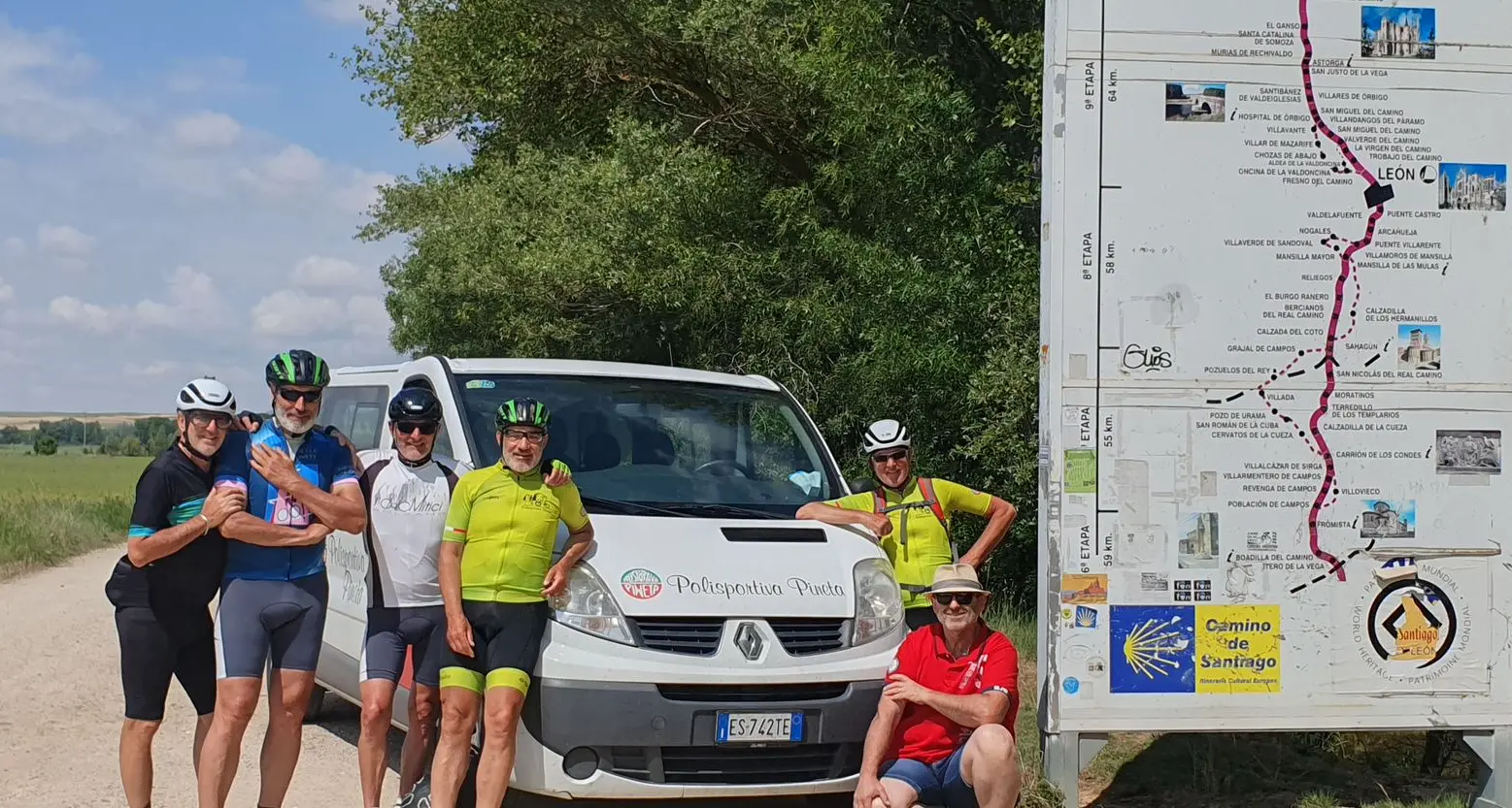 Sei pensionati in bici per 1100 km fino in Spagna