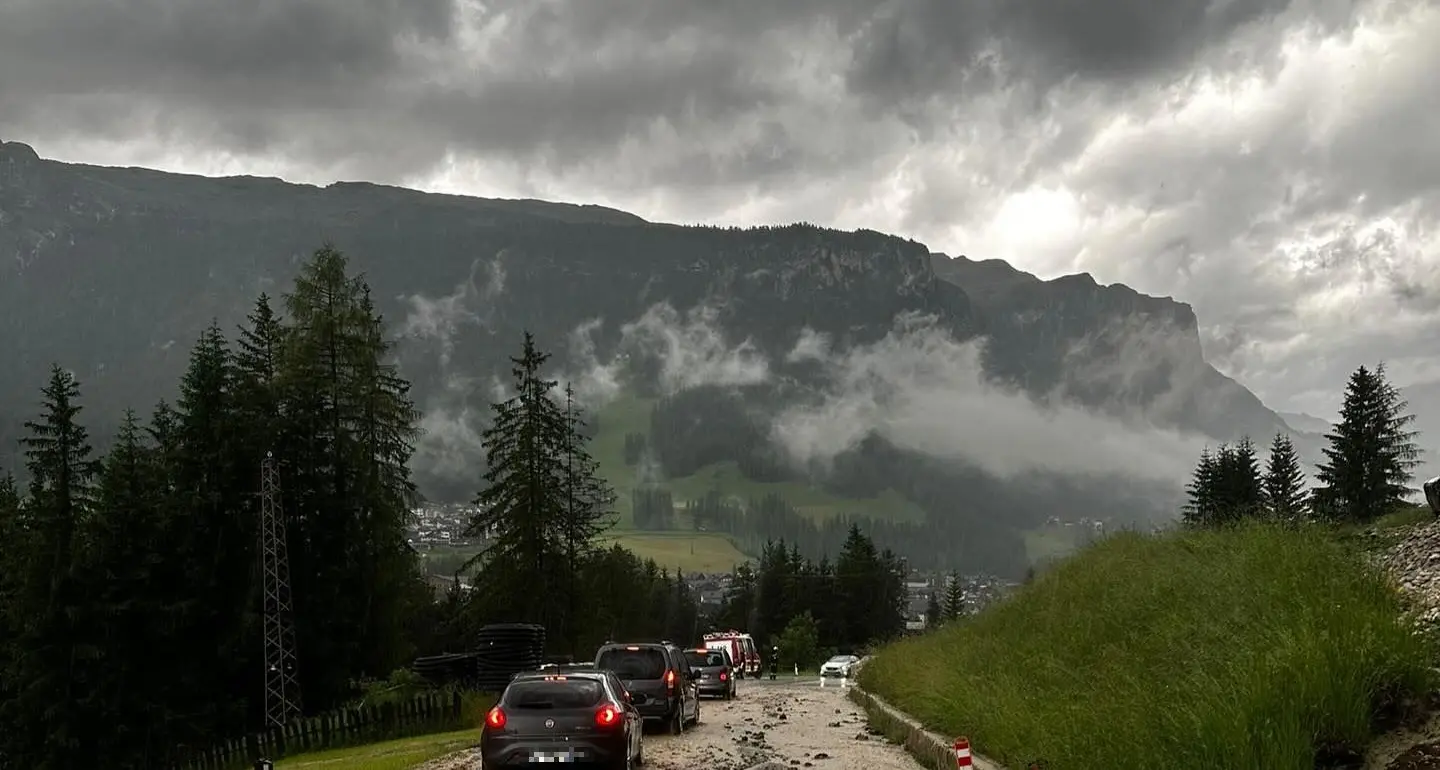 Temporali in Alto Adige, smottamenti a San Cassiano