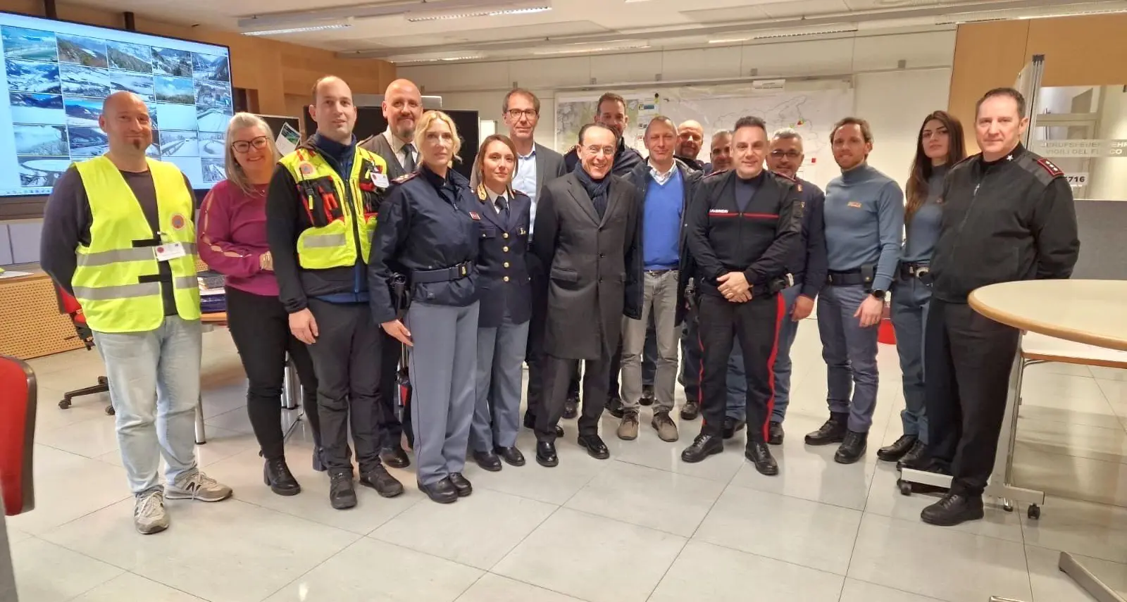 Olimpiadi Milano Cortina, il questore visita la centrale interforze di Bolzano