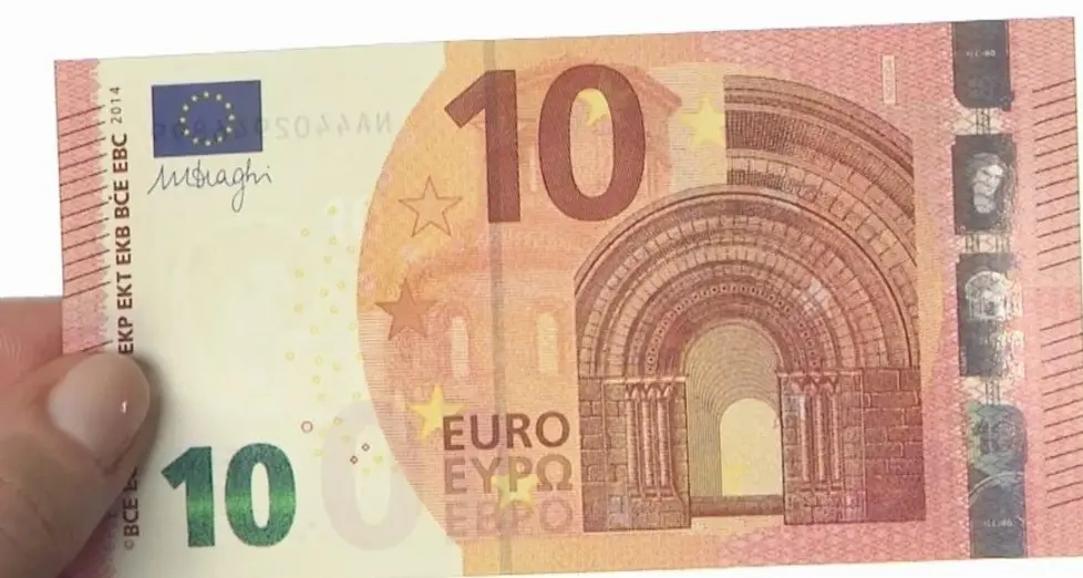 Le nuove banconote da 10 euro