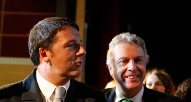 Bizzo e Arno al pranzo con Renzi