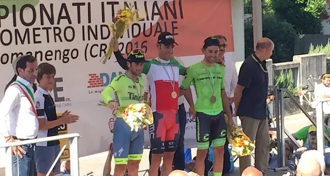 Manuel Quinziato campione italiano della prova a cronometro
