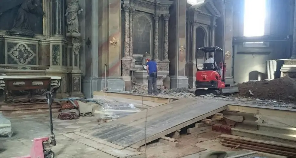 I lavori che ridanno vita alla chiesa di San Michele