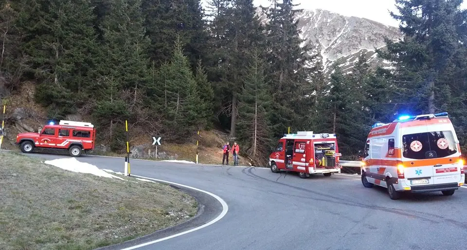 Ferito nel bosco mentre taglia legna