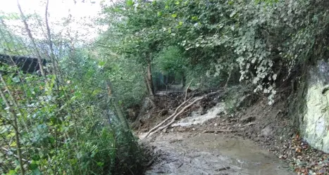 Scena, frana alle passeggiate Waalweg