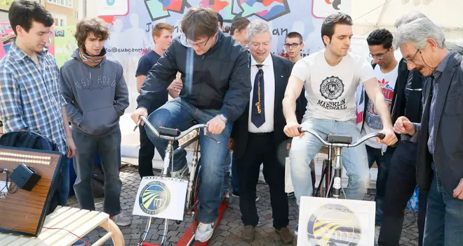 Il «Galilei» lancia la bici che fa i frullati