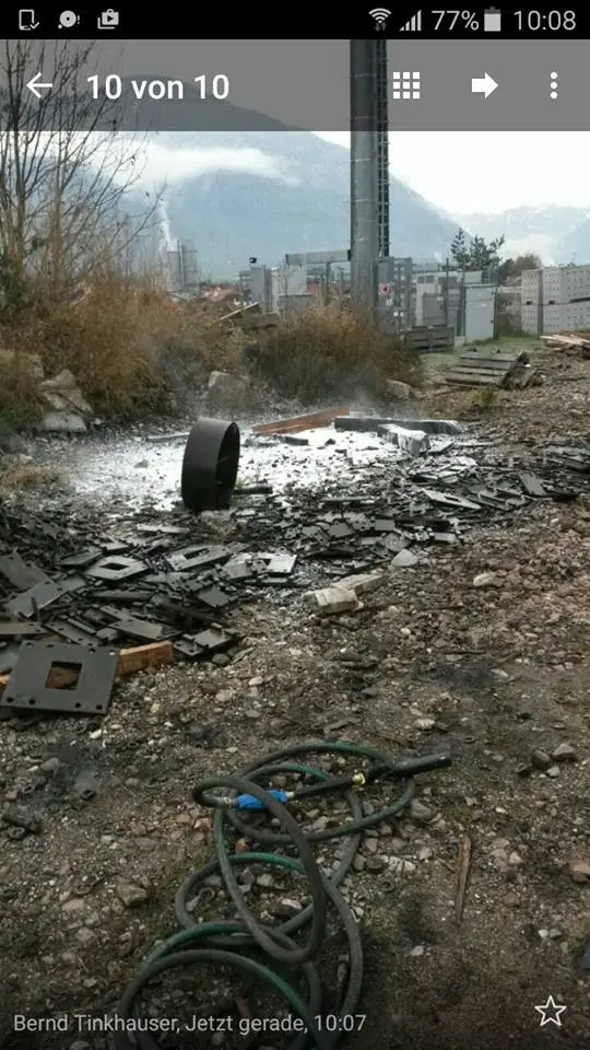 Stegona, paura per un incendio vicino ai binari