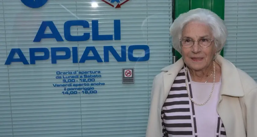 Appiano, in pensione dopo trent’anni la signora delle Acli