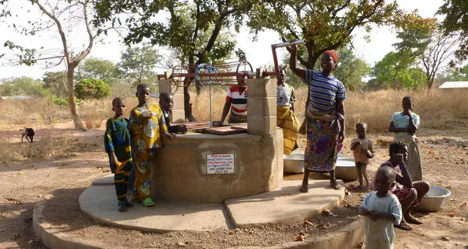 Un pozzo in Benin realizzato dal Gruppo missionario di Merano