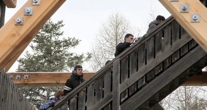 Riaperta dopo i lavori la torre di legno panoramica sul Colle