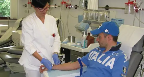 Marco Tomasi e Patrick Thaler donatori di midollo osseo con l’Admo