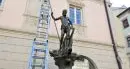Piazza delle Erbe: Nettuno torna ad impugnare il tridente