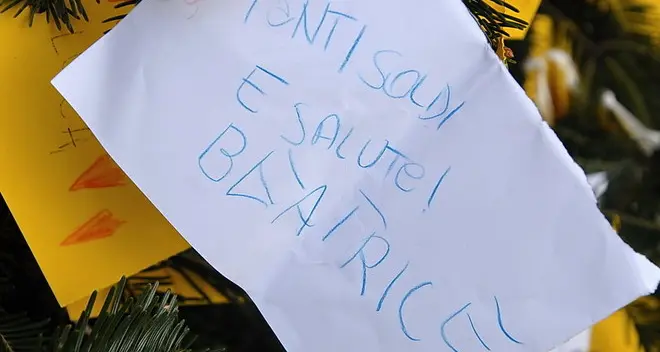 L’albero dei desideri in piazza a Merano
