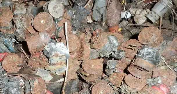 Firmiano, discarica di proiettili