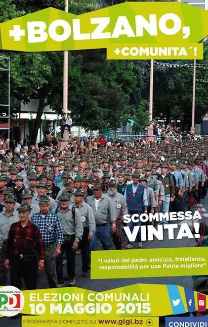 Manifesto con gli alpini, interviene l’Ana nazionale