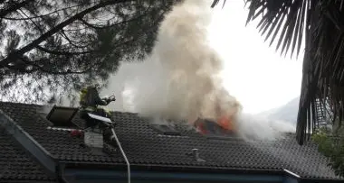 Merano, incendio a villa Rispoli