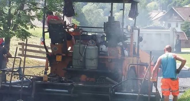 Lavori in corso sulla strada provinciale Salto-Sciliar