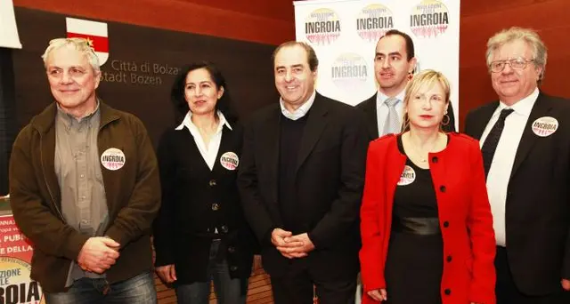 Di Pietro a Bolzano: «Non siamo nati per fare opposizione»