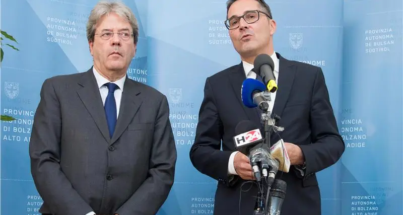 Gentiloni a Bolzano: \"Pronti a collaborare con l'Austria, irrealistico chiudere il Brennero\"