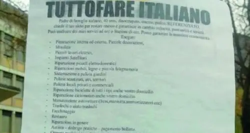 AAA, cercasi lavoro «Vi prego aiutatemi a rimanere onesto»