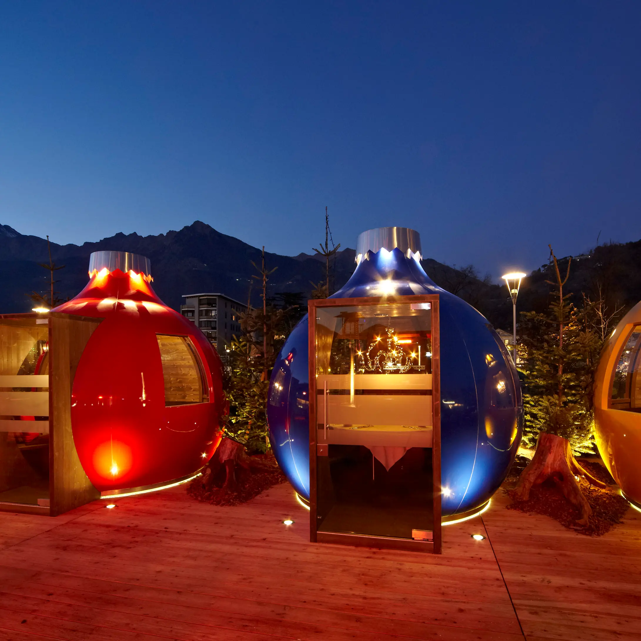 Natale a Merano: apre lo Sky bar sulla terrazza del padiglione delle Terme