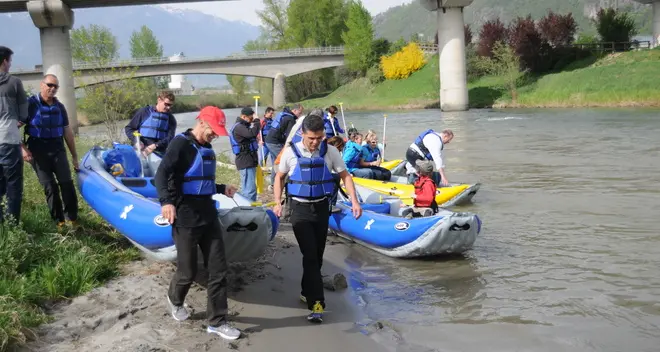 Il fiume Adige a remi (in gommone) da Lana a Bolzano