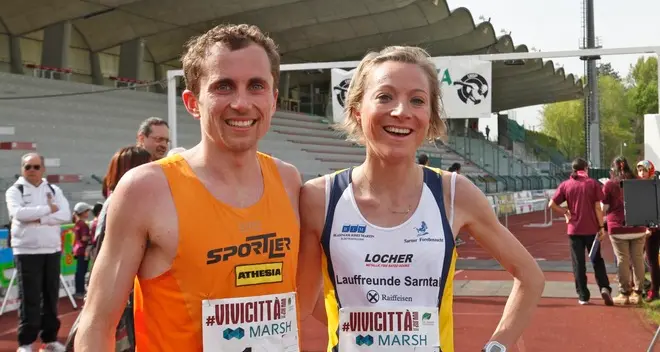 Vivicittà, nella gara competitiva vincono Hannes Rungger e Federica dal Rì