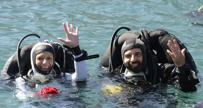 Matrimonio subacqueo di due bolzanini