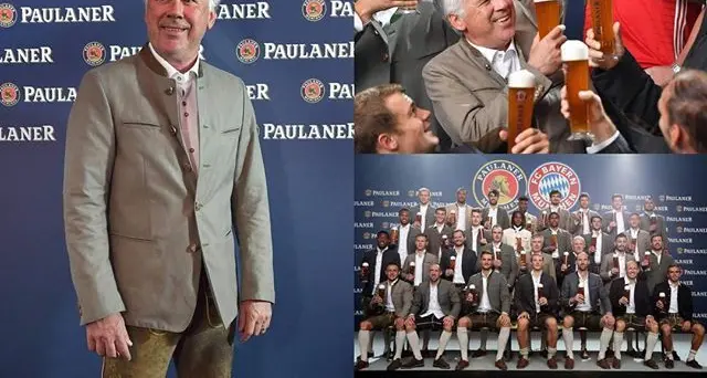 Applausi a scena aperta per Ancelotti in val Pusteria al raduno dei fan del Bayern Monaco
