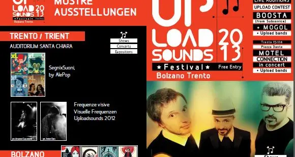 Uploadsounds festival: il 14 e 15 giugno musica in piazza a Bolzano e Trento