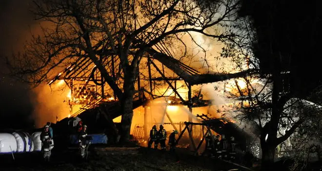San Martino, a fuoco stalla e fienile
