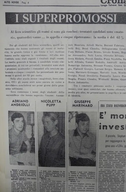 La maturità del luglio 1968 tra ciabatte e D’Annunzio