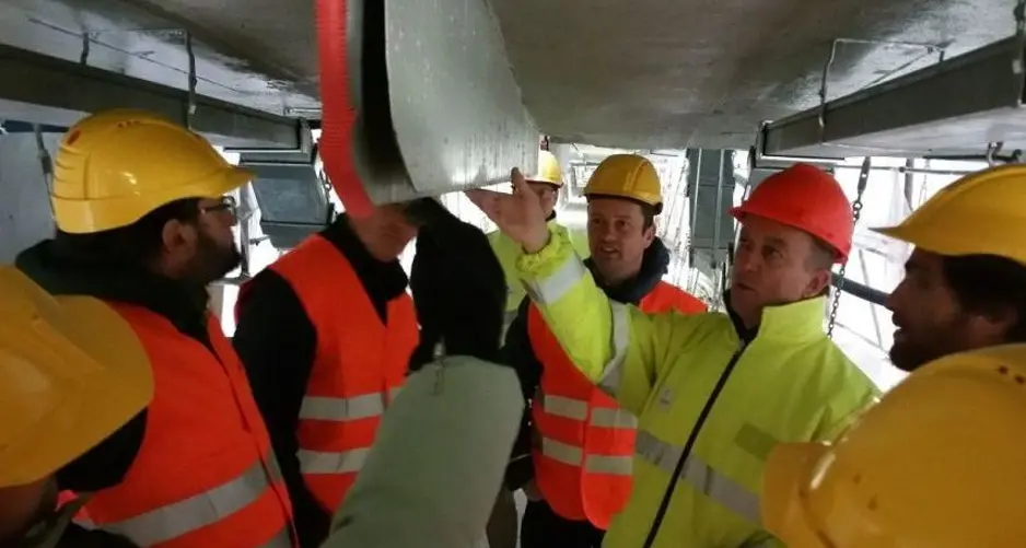 Nel ventre del viadotto di Colle Isarco