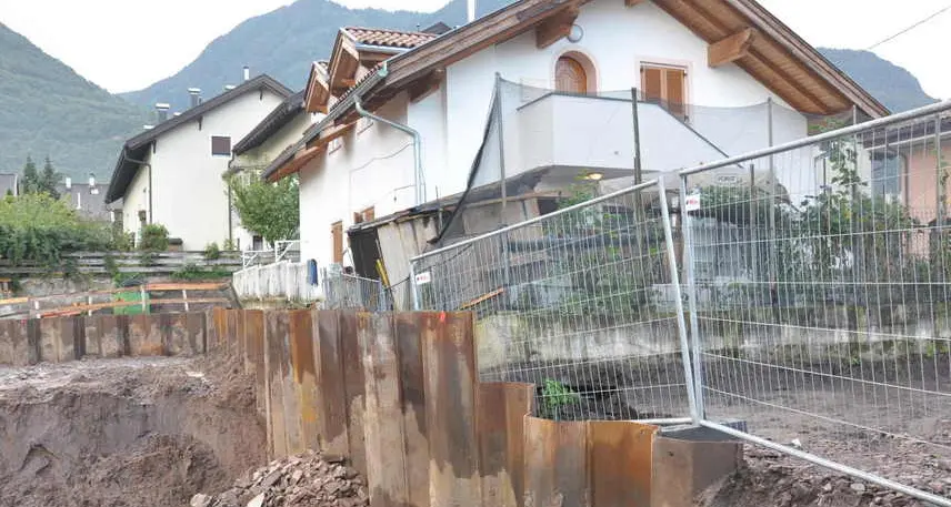 Laives: villetta rischia di sprofondare, 10 evacuati