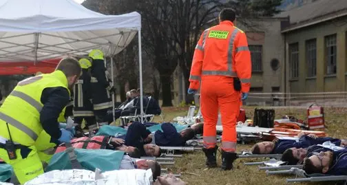 Simulata un’esplosione, riuscita l’esercitazione