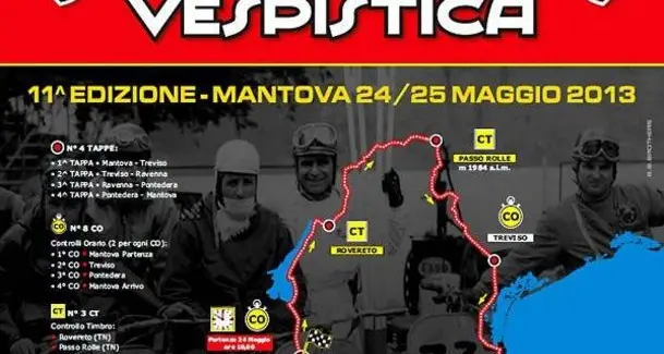 Le mitiche Vespe «invadono» Egna