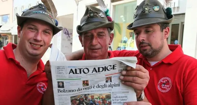 Adunata Bolzano, alpini virtuosi: restituiti 35 mila euro al Comune