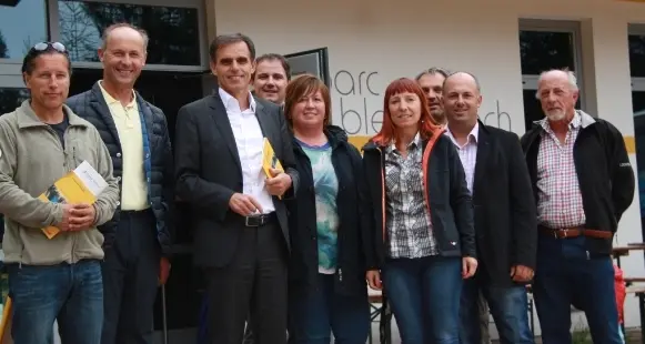«Geoparc» da potenziare Sopralluogo di Theiner