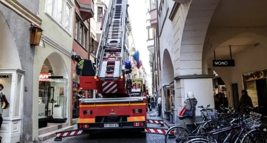Bolzano, fuga di gas in via Portici