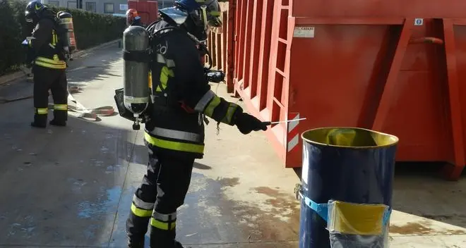 Incendio alle Acciaierie: in fiamme i filtri di un aspiratore