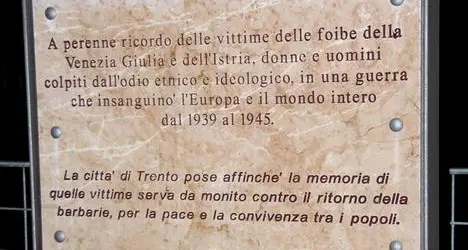 Martiri foibe, sparita la lapide