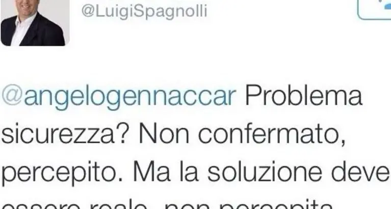 Spagnolli duro in un tweet «Galera e non telecamere»