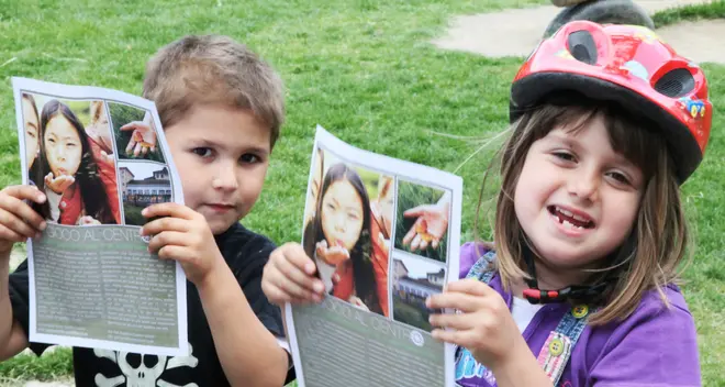 Via Vintola, la protesta dei bambini: non toccate il nostro parco