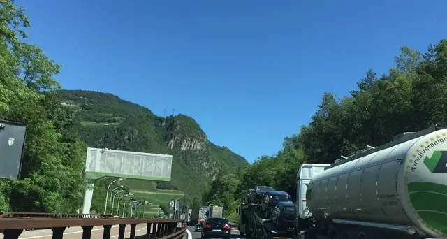 Bollino nero in A22 e lunghe code in Alto Adige