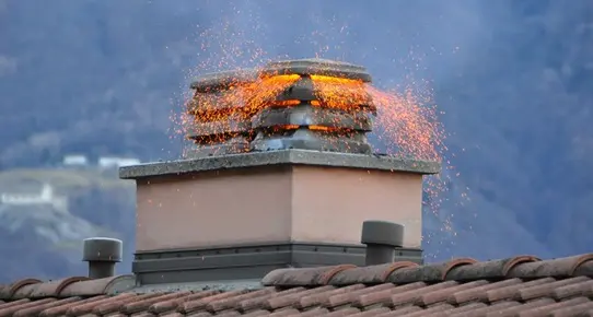 San Giacomo, fiamme in un camino: intervengono i pompieri